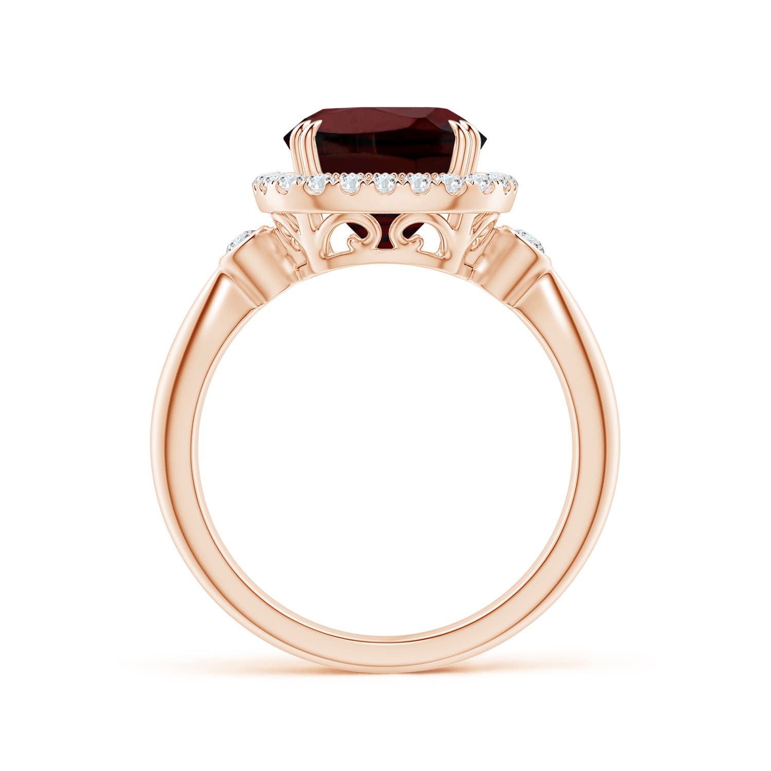 AA - Garnet / 3.91 CT / 14 KT Rose Gold