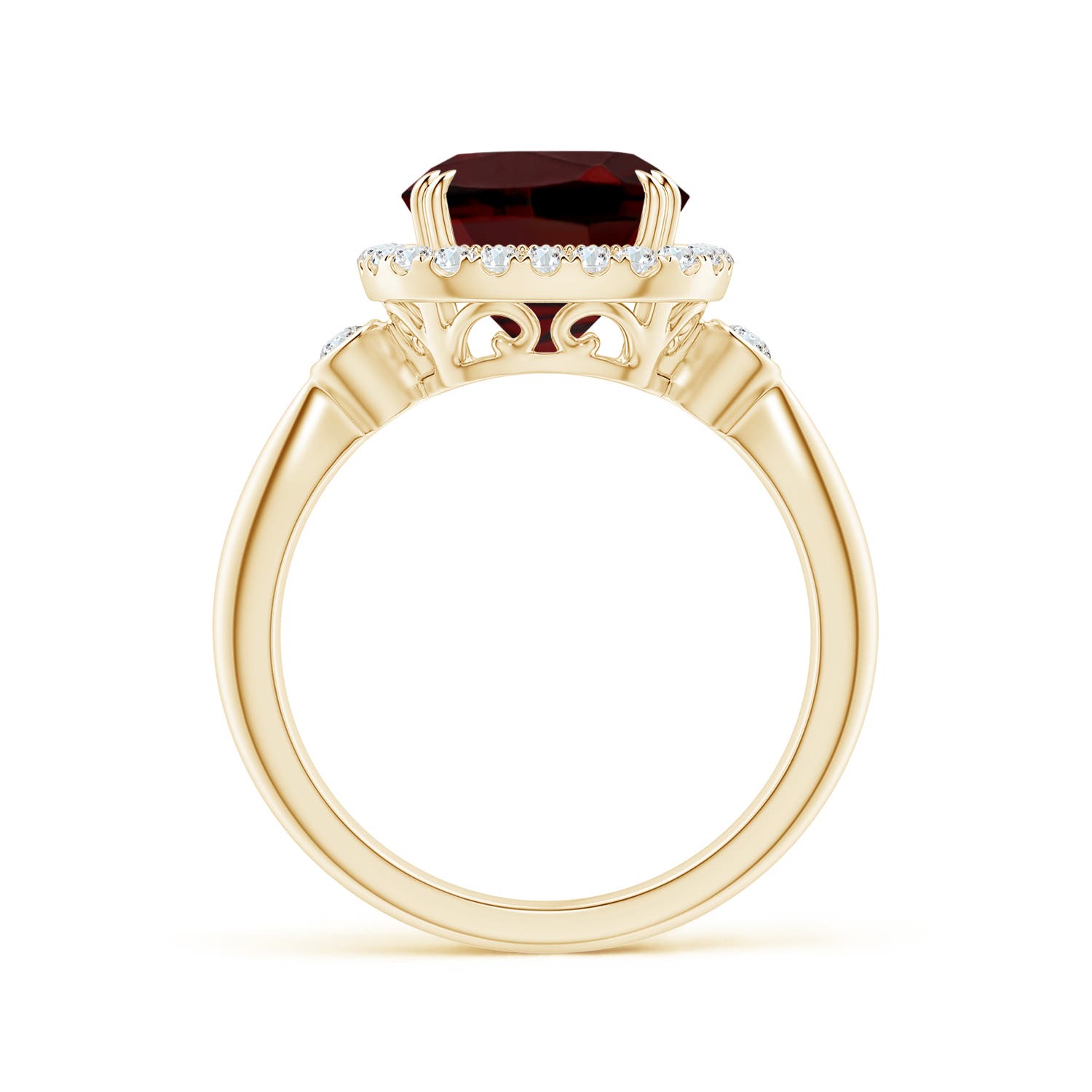 AAA - Garnet / 3.91 CT / 14 KT Yellow Gold