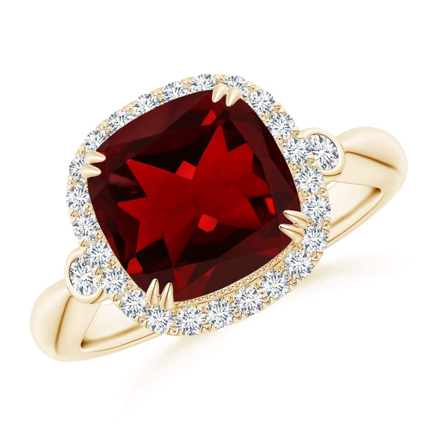 AAAA - Garnet / 3.91 CT / 14 KT Yellow Gold