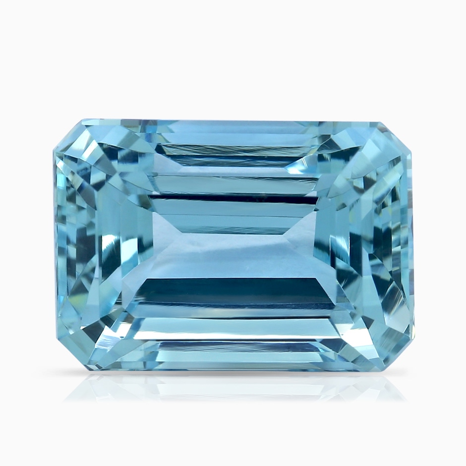 14.00x9.91x8.46mm AAAA GIA Certified Emerald Cut Aquamarine Ring with Diamonds in 9K Rose Gold side 599