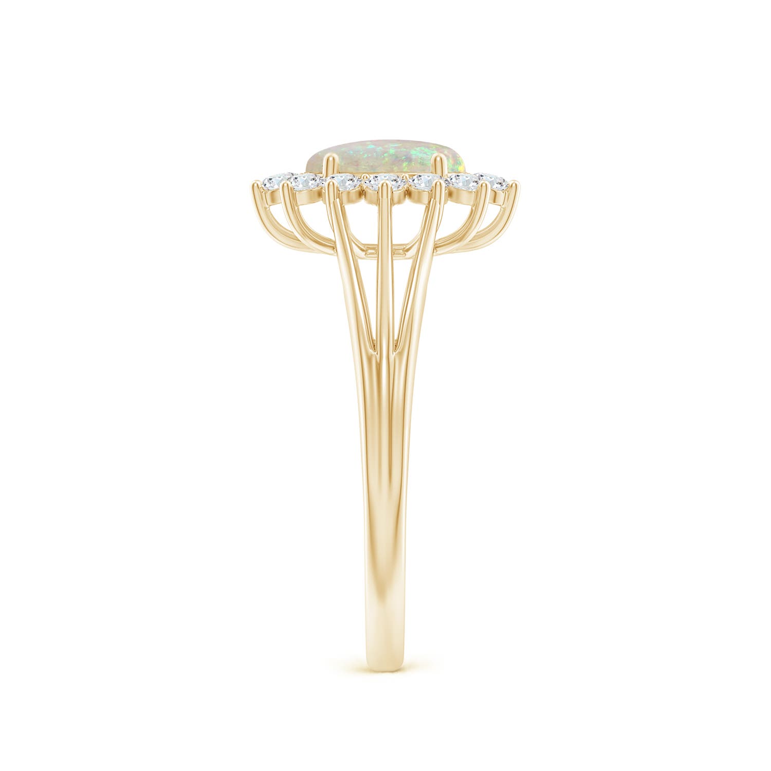 AAA - Opal / 1.21 CT / 14 KT Yellow Gold