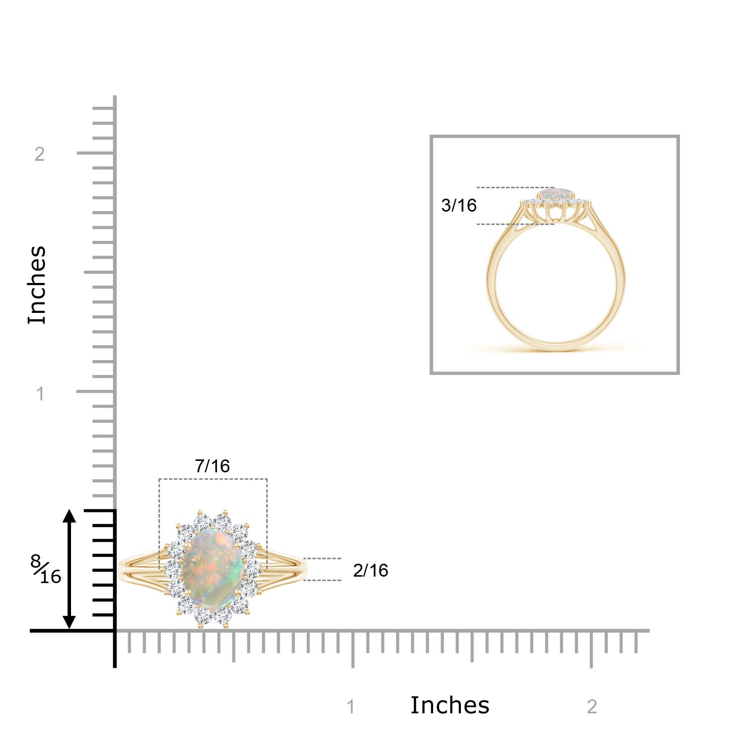 AAAA - Opal / 1.21 CT / 14 KT Yellow Gold