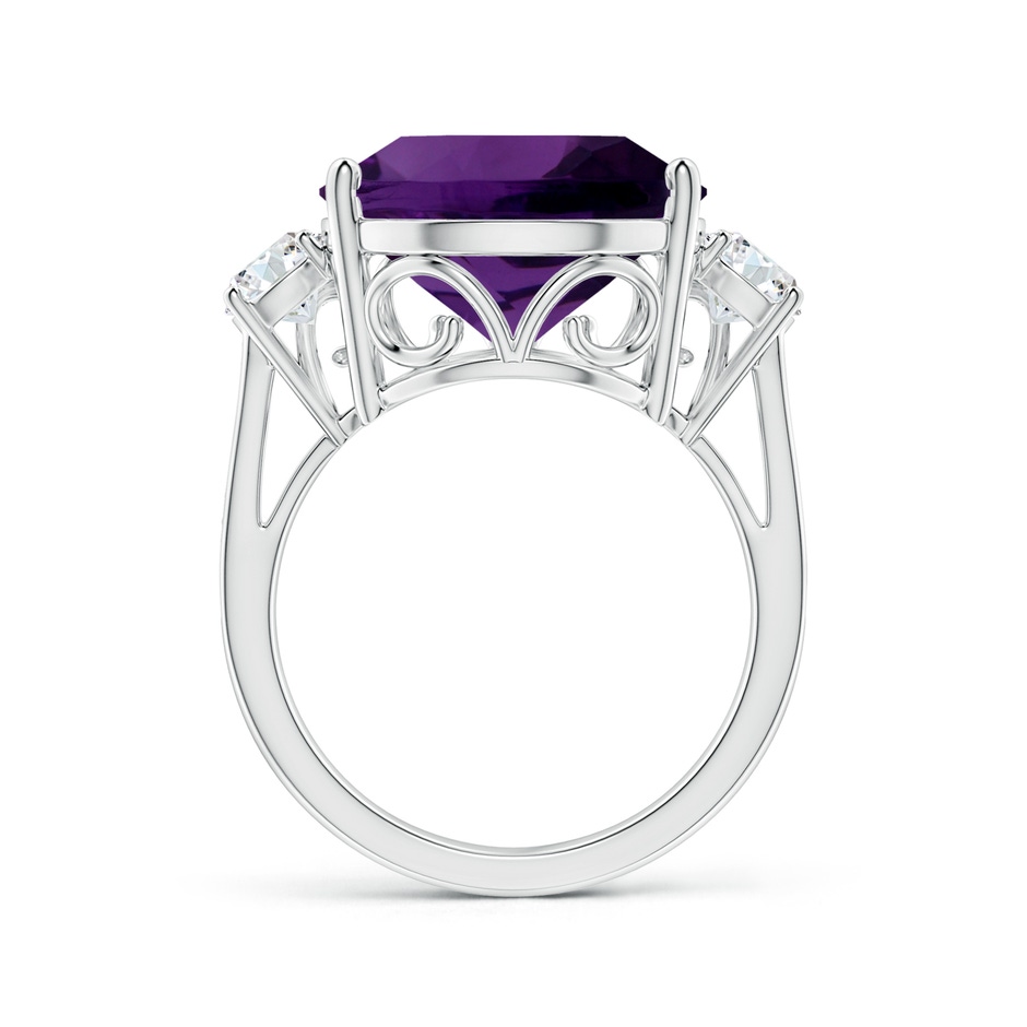 12.10x8.17x5.33mm AAA GIA Certified Pear Amethyst Ring with Diamonds in White Gold side 199