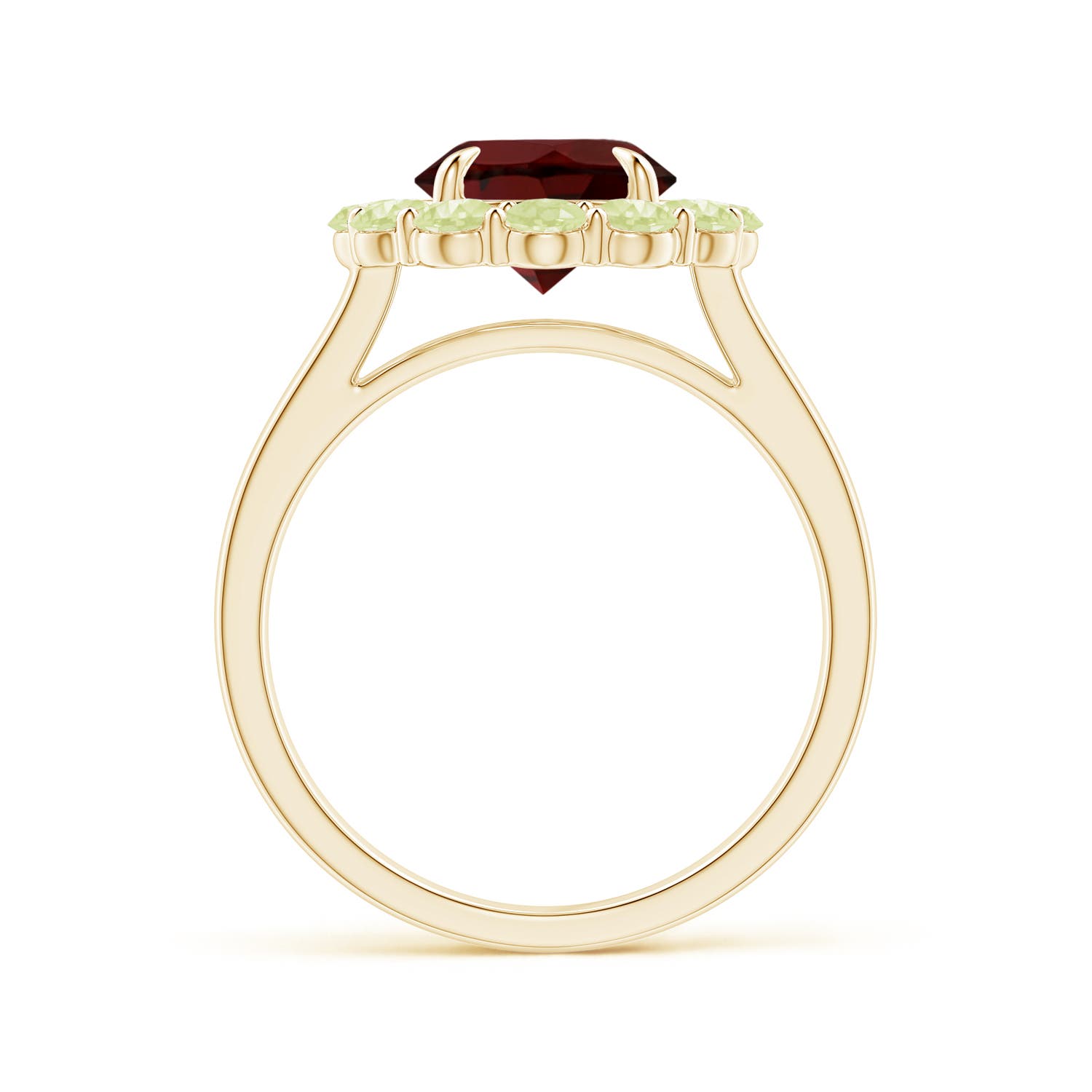 AA - Garnet / 3.04 CT / 14 KT Yellow Gold