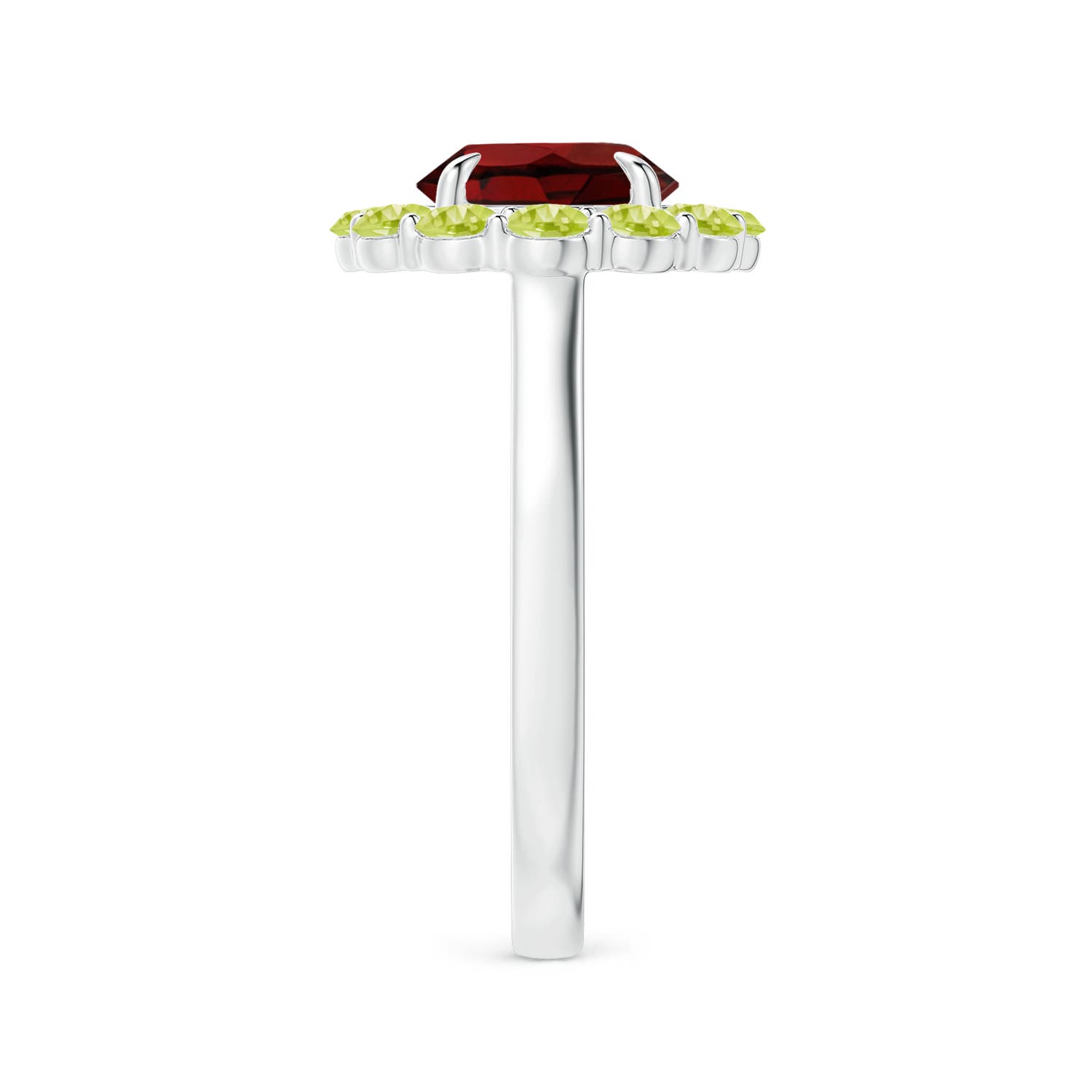 AAA - Garnet / 3.04 CT / 14 KT White Gold