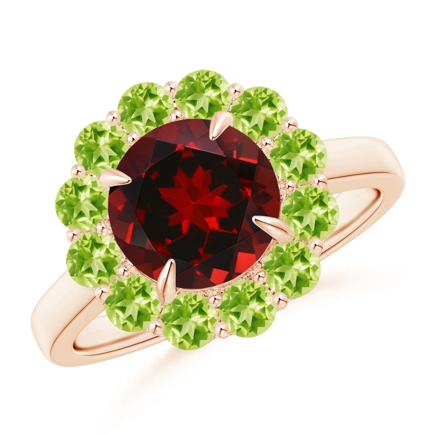 AAAA - Garnet / 3.04 CT / 14 KT Rose Gold