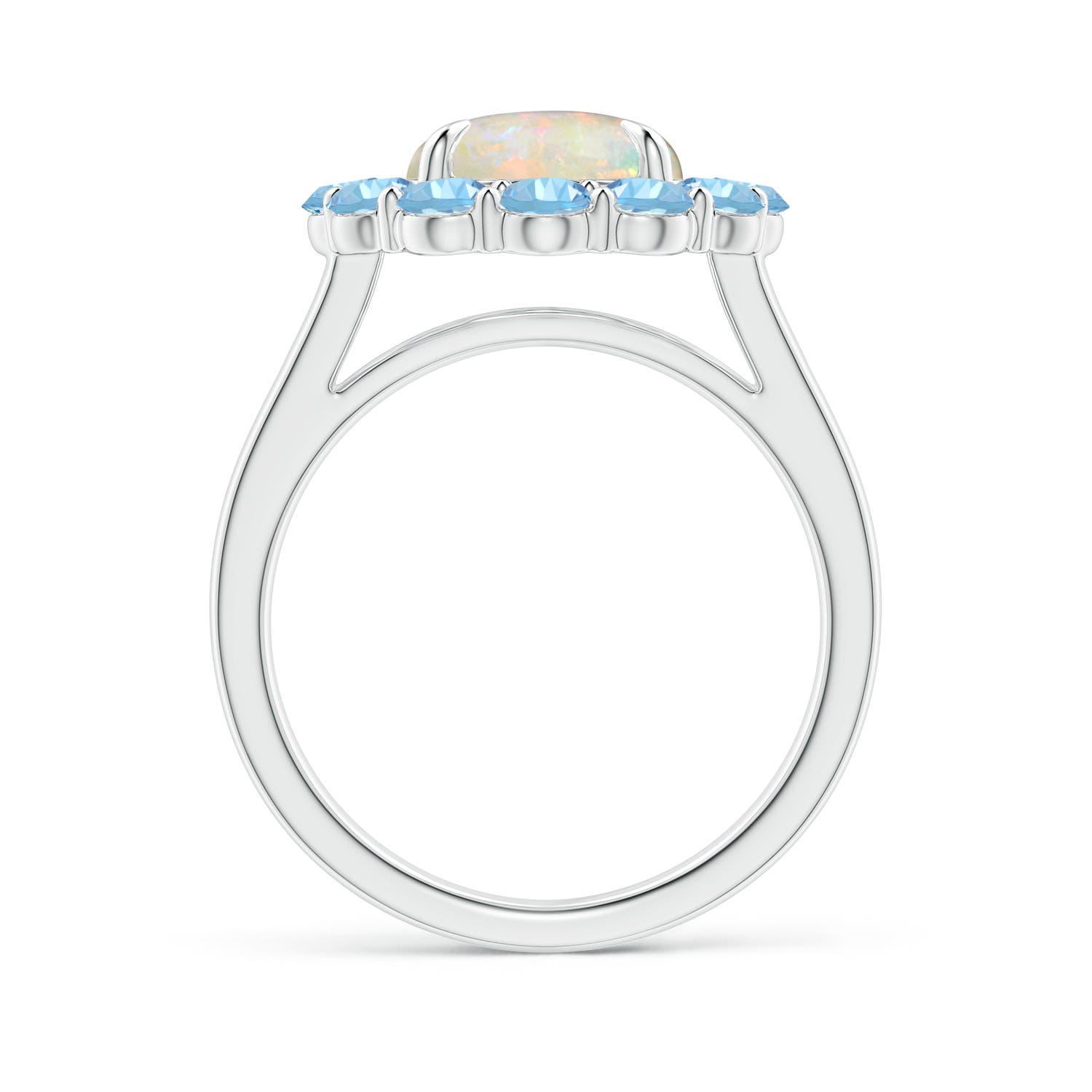 AAAA - Opal / 2.46 CT / 14 KT White Gold