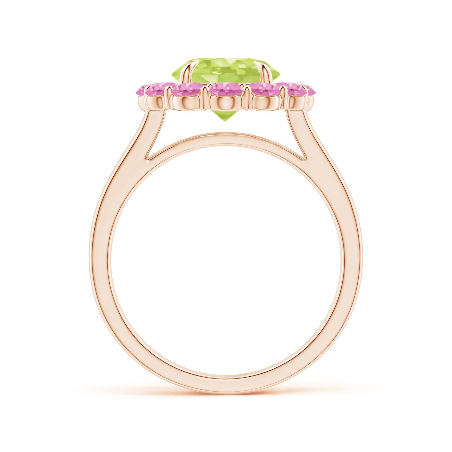 A - Peridot / 3.02 CT / 14 KT Rose Gold