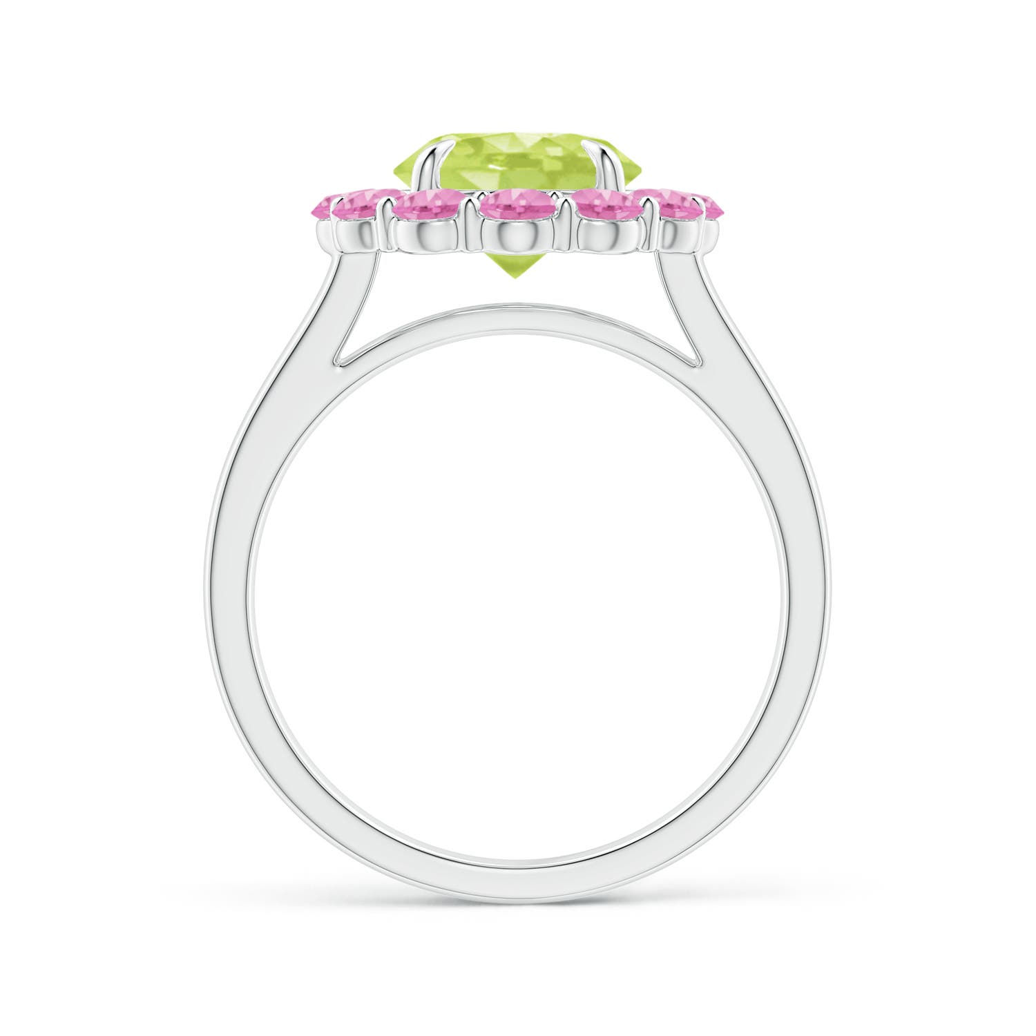 A - Peridot / 3.02 CT / 14 KT White Gold