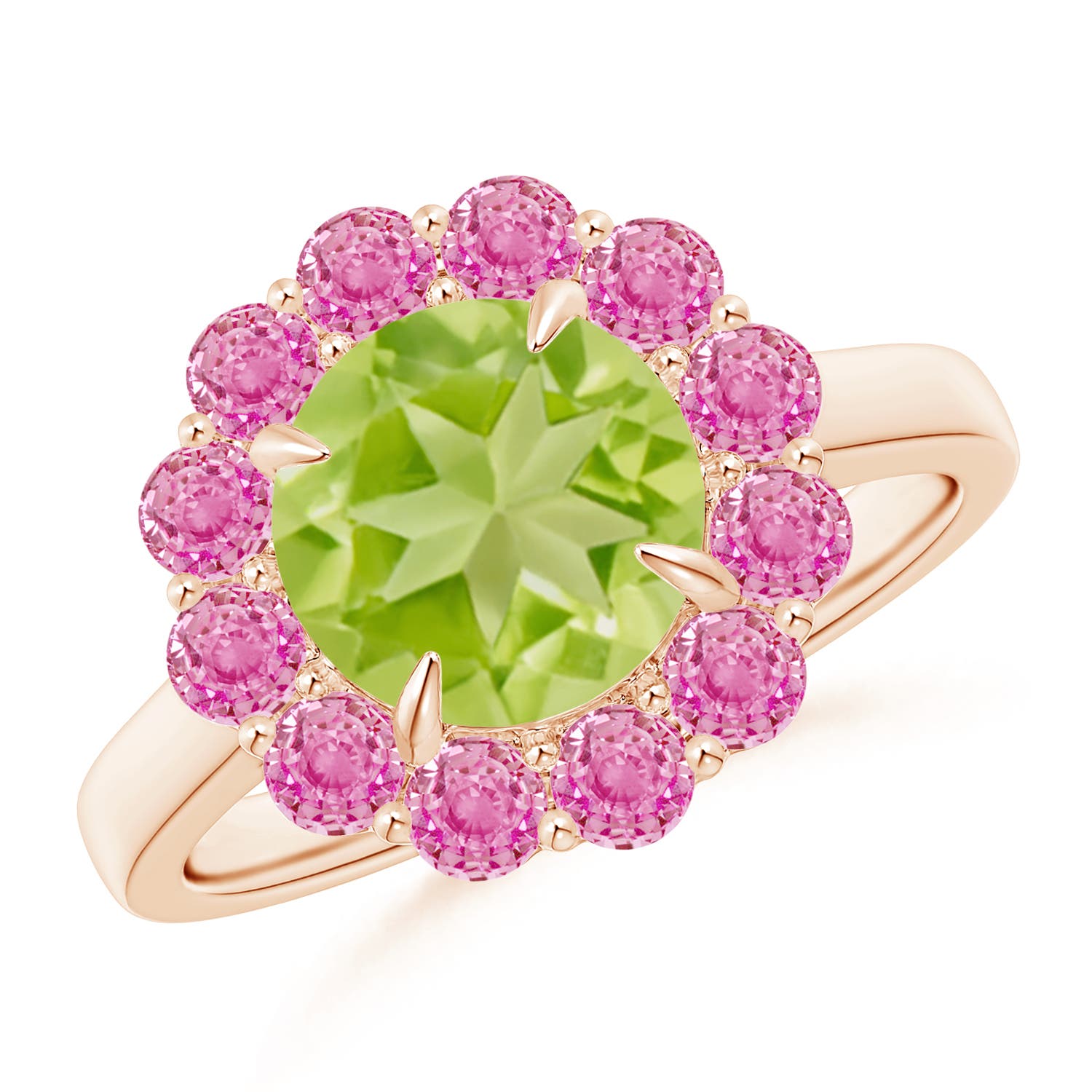 AA - Peridot / 3.02 CT / 14 KT Rose Gold