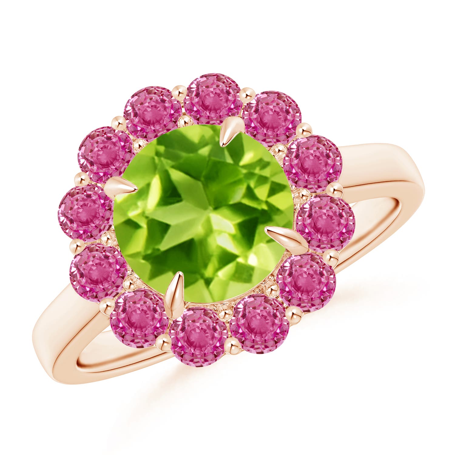 AAA - Peridot / 3.02 CT / 14 KT Rose Gold