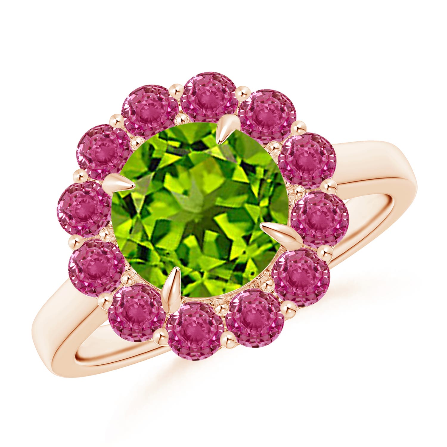 AAAA - Peridot / 3.02 CT / 14 KT Rose Gold