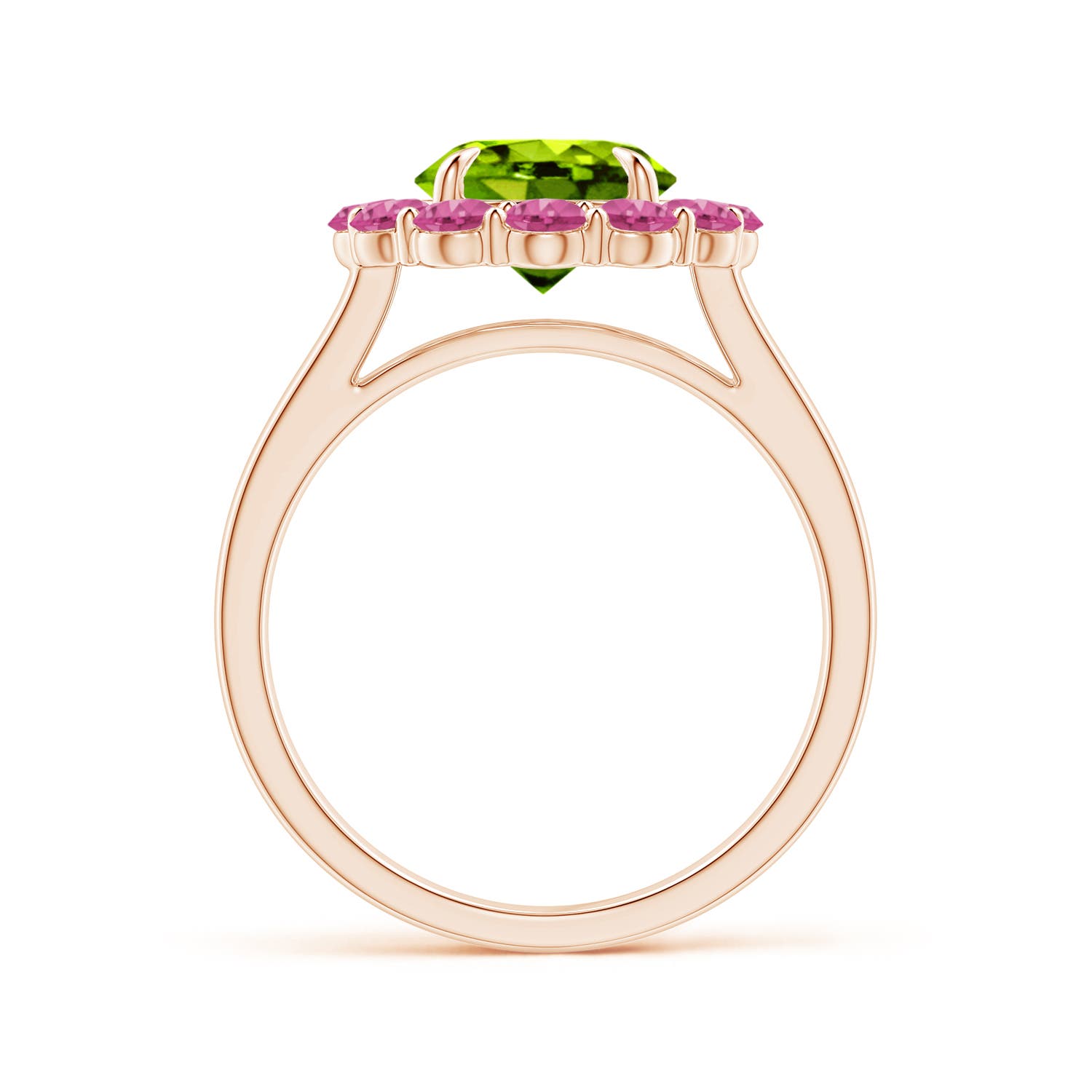 AAAA - Peridot / 3.02 CT / 14 KT Rose Gold