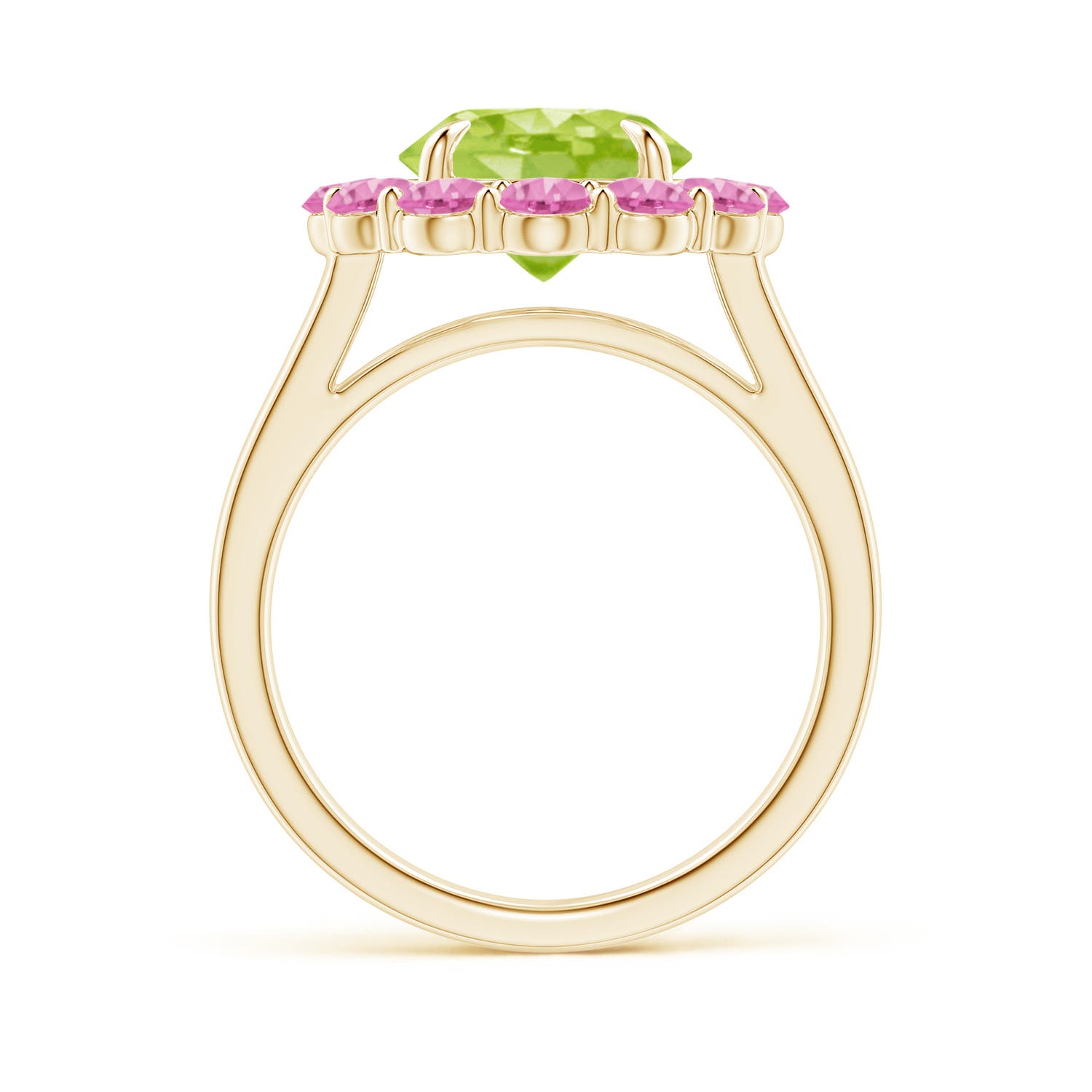 AA - Peridot / 4.22 CT / 14 KT Yellow Gold