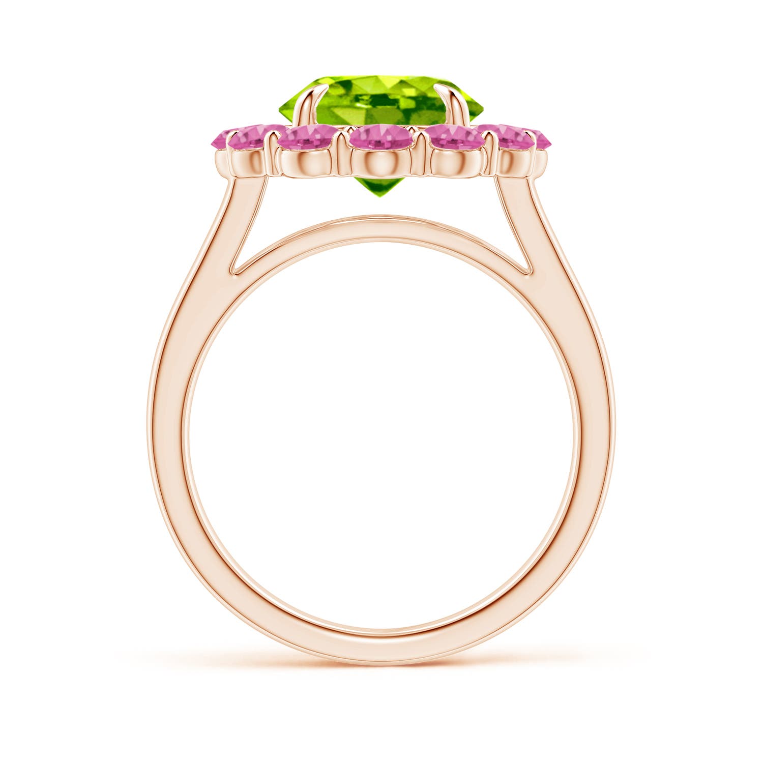 AAA - Peridot / 4.22 CT / 14 KT Rose Gold