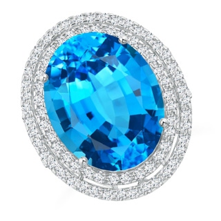 Oval AAAA Swiss Blue Topaz