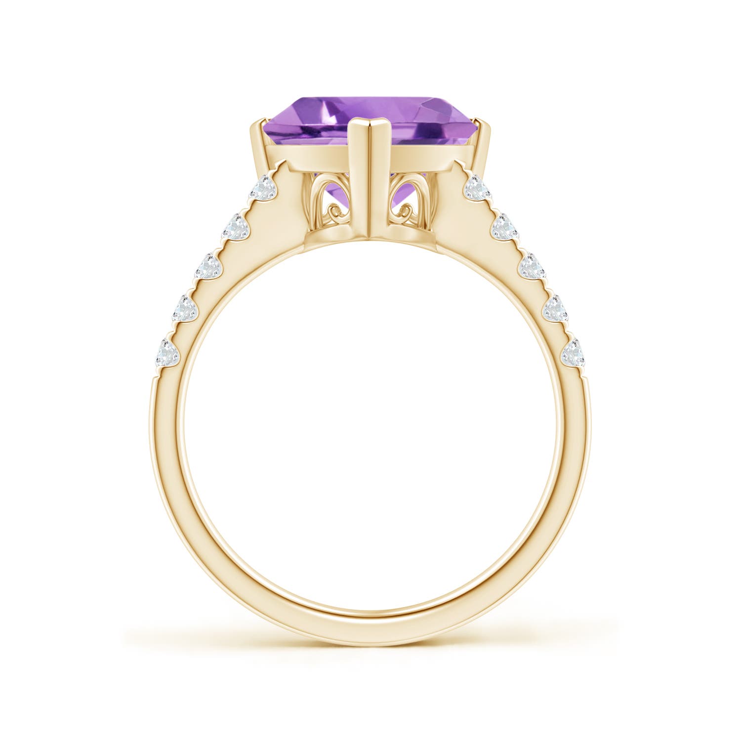 A - Amethyst / 2.95 CT / 14 KT Yellow Gold