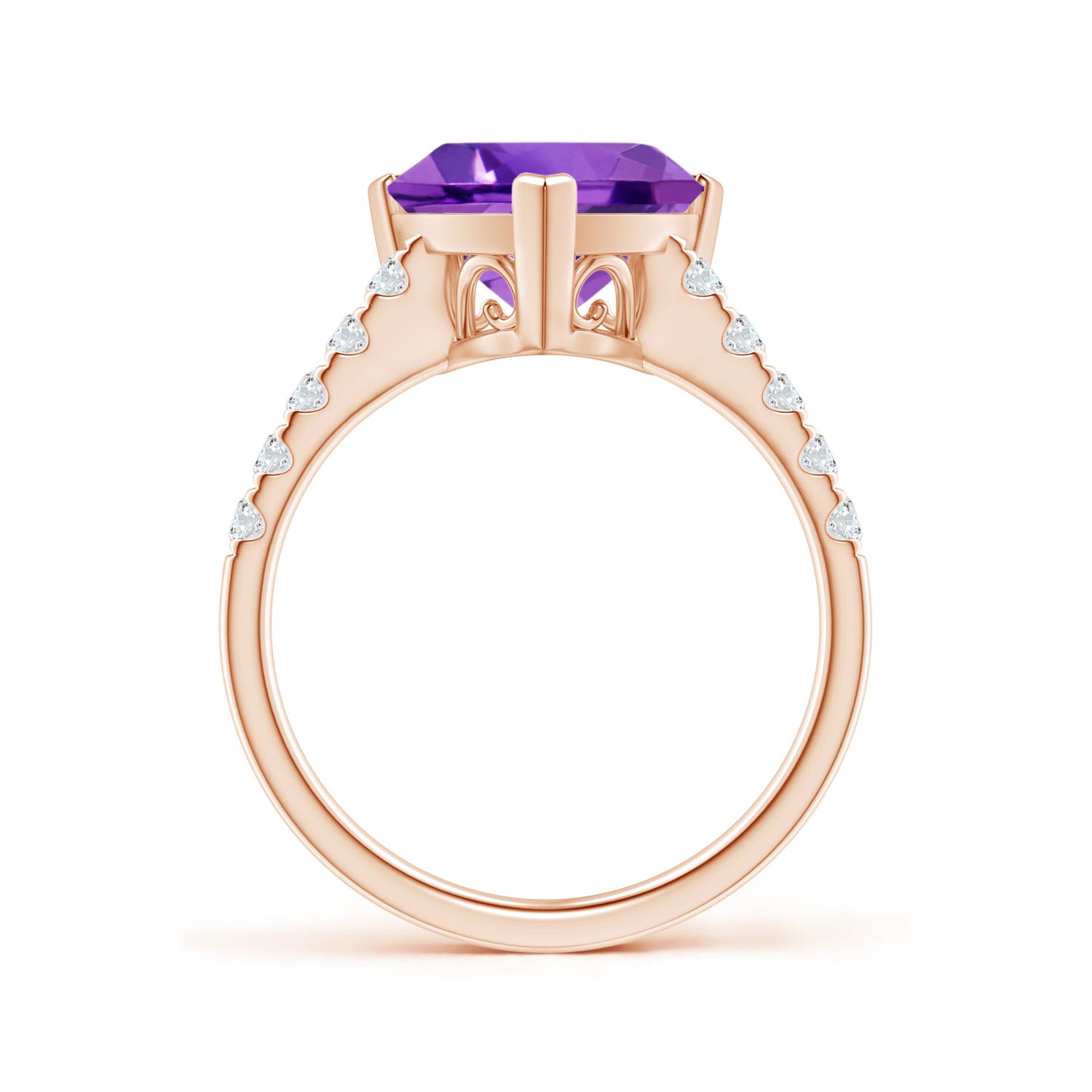 AAA - Amethyst / 2.95 CT / 14 KT Rose Gold