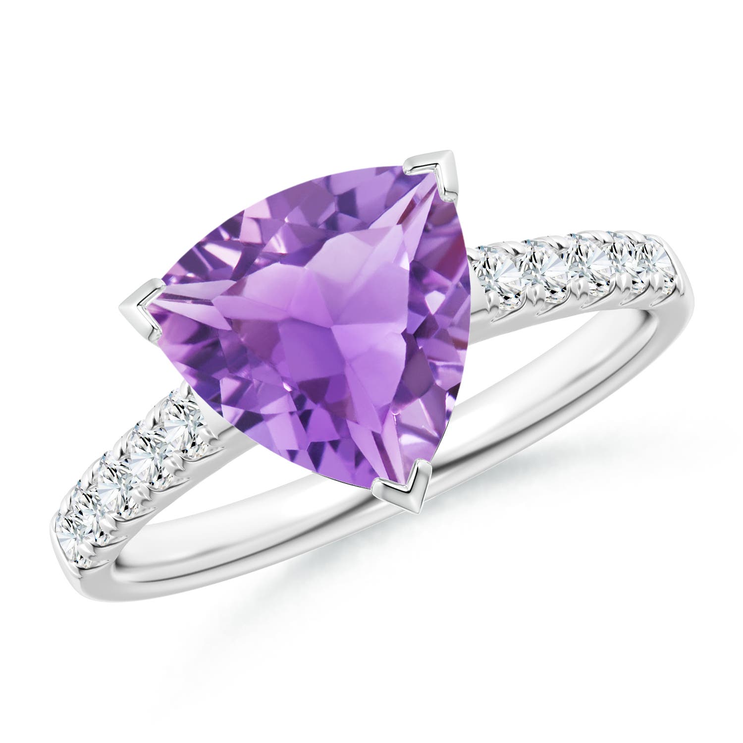 A - Amethyst / 2.53 CT / 14 KT White Gold