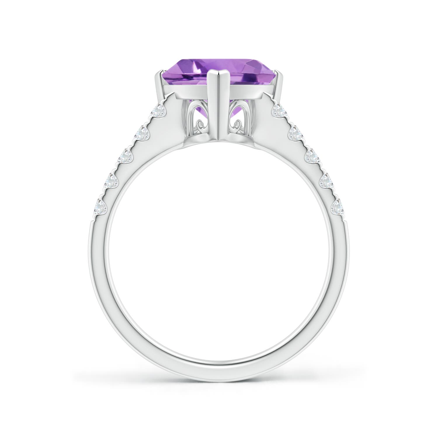 A - Amethyst / 2.53 CT / 14 KT White Gold