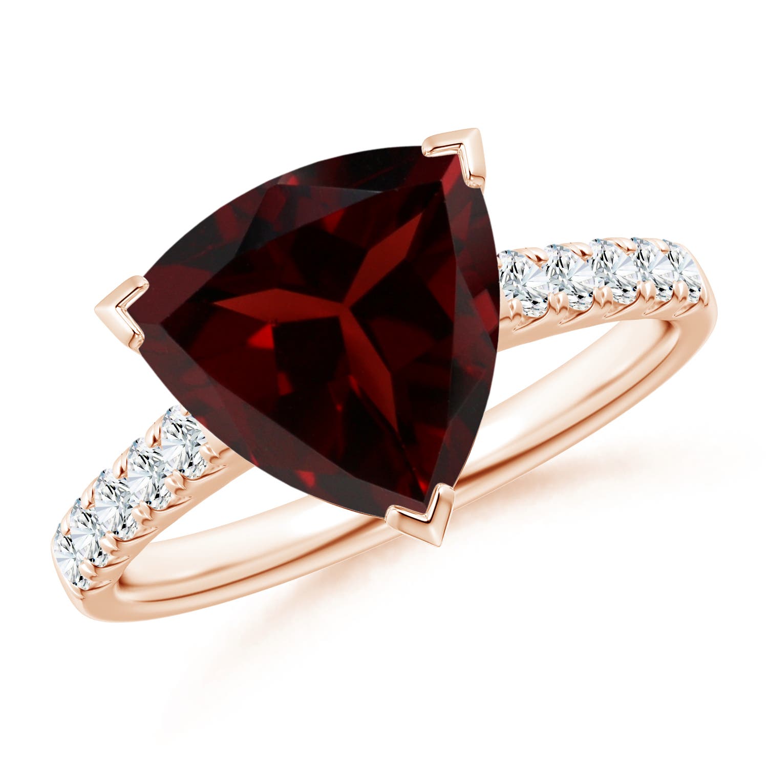 A - Garnet / 3.35 CT / 14 KT Rose Gold