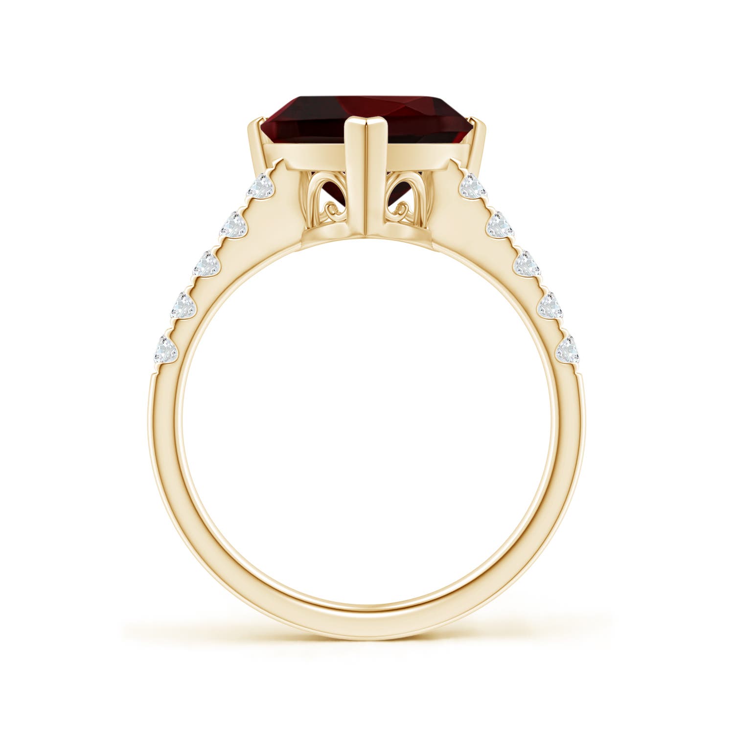 A - Garnet / 3.35 CT / 14 KT Yellow Gold