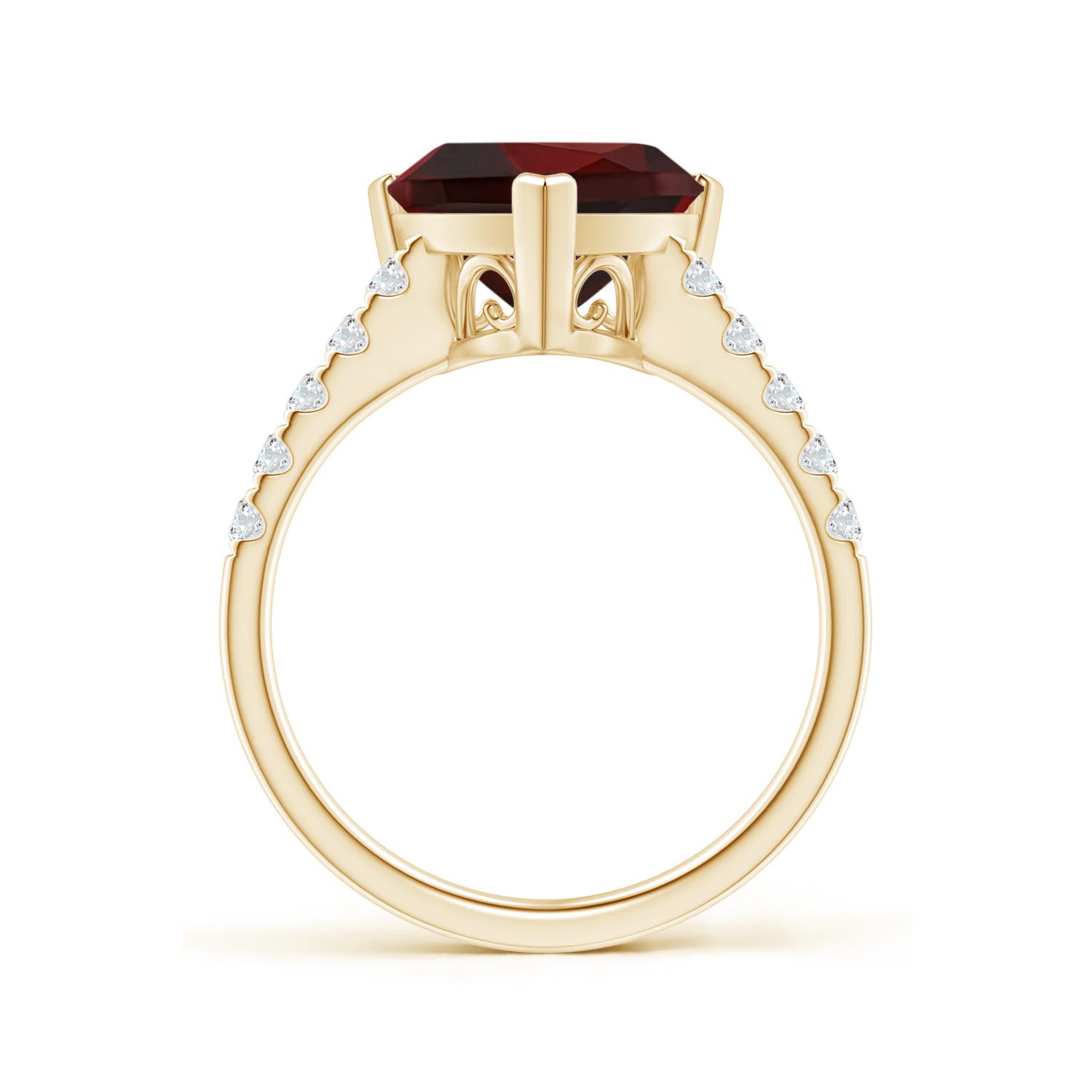 AA - Garnet / 3.35 CT / 14 KT Yellow Gold