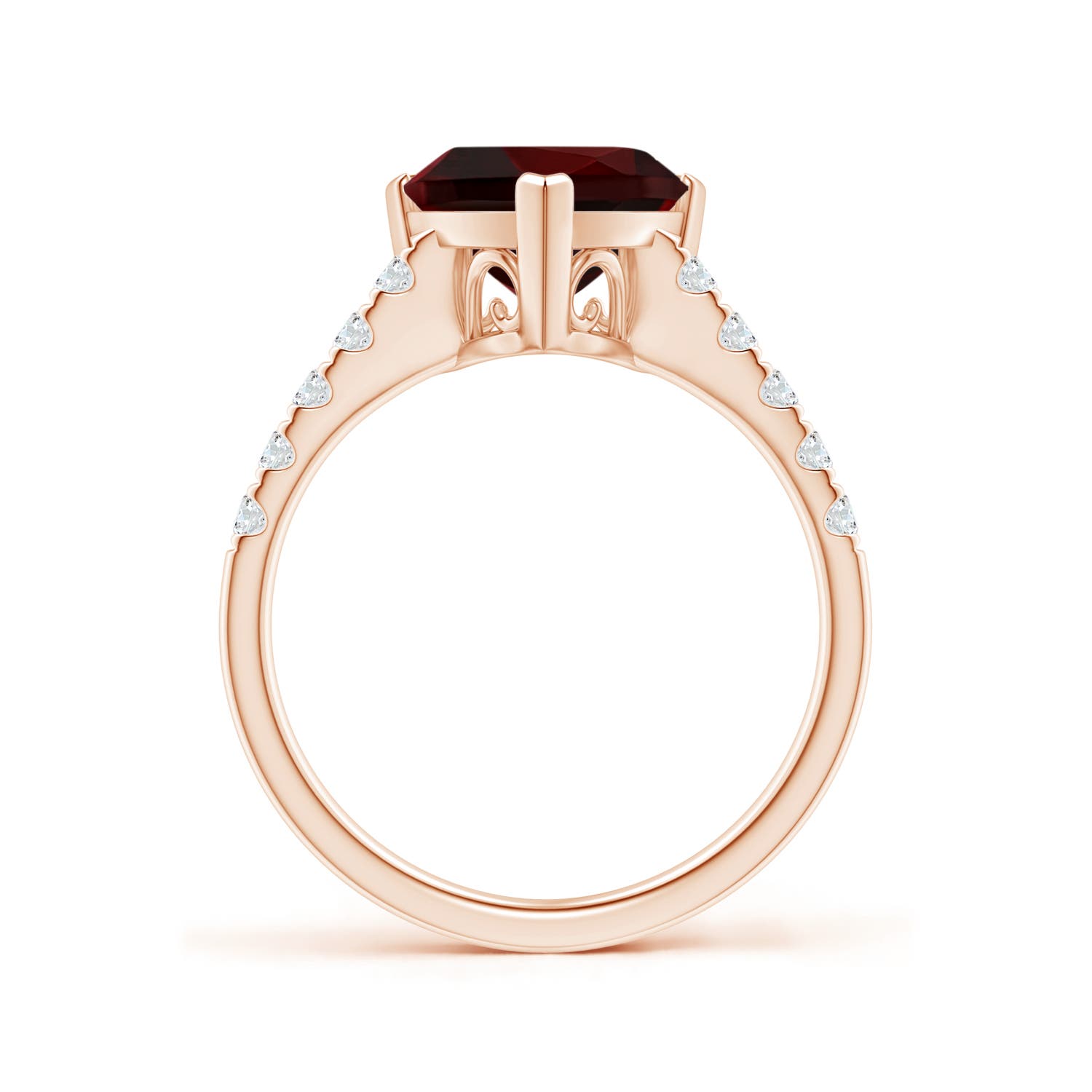 A - Garnet / 3.05 CT / 14 KT Rose Gold