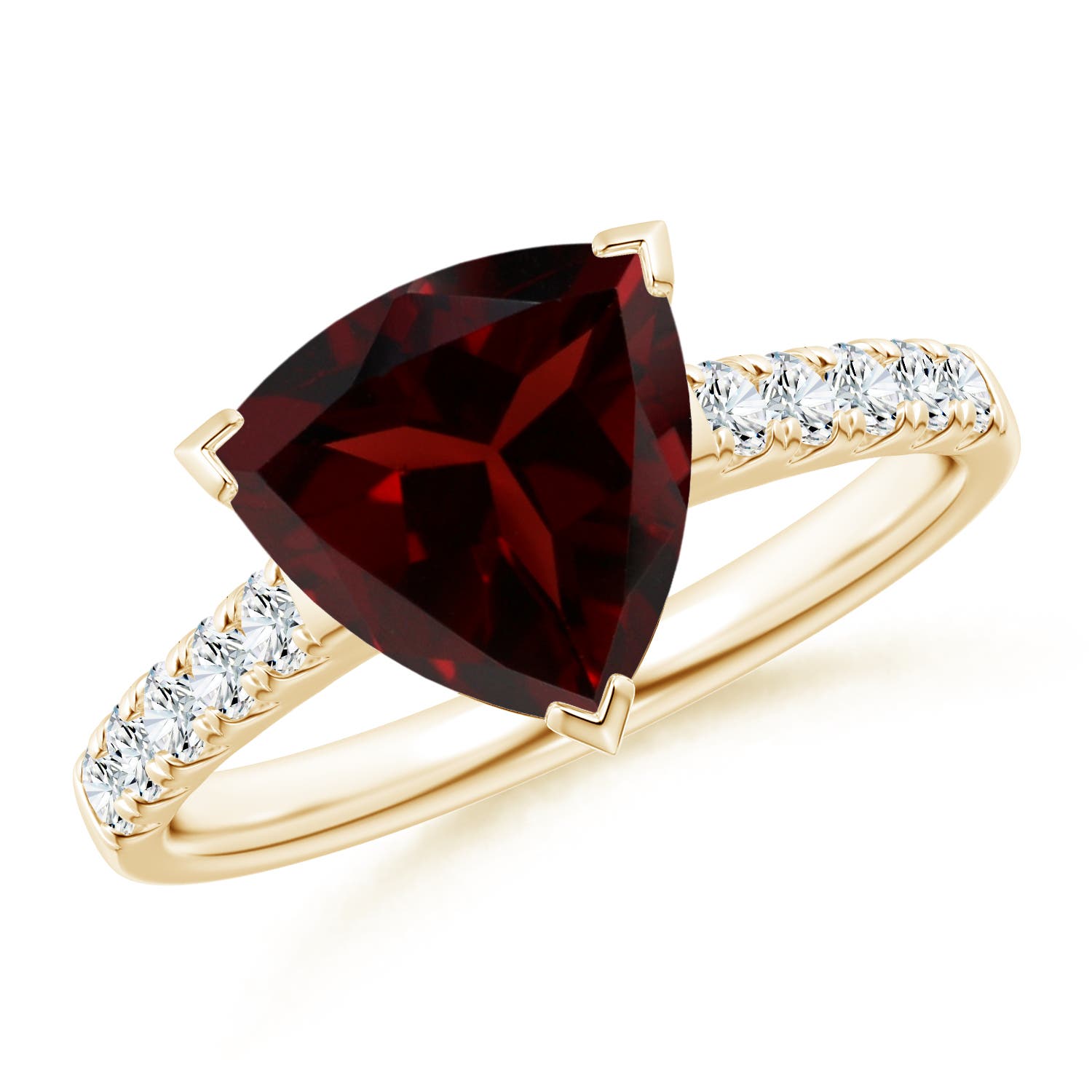 A - Garnet / 3.05 CT / 14 KT Yellow Gold