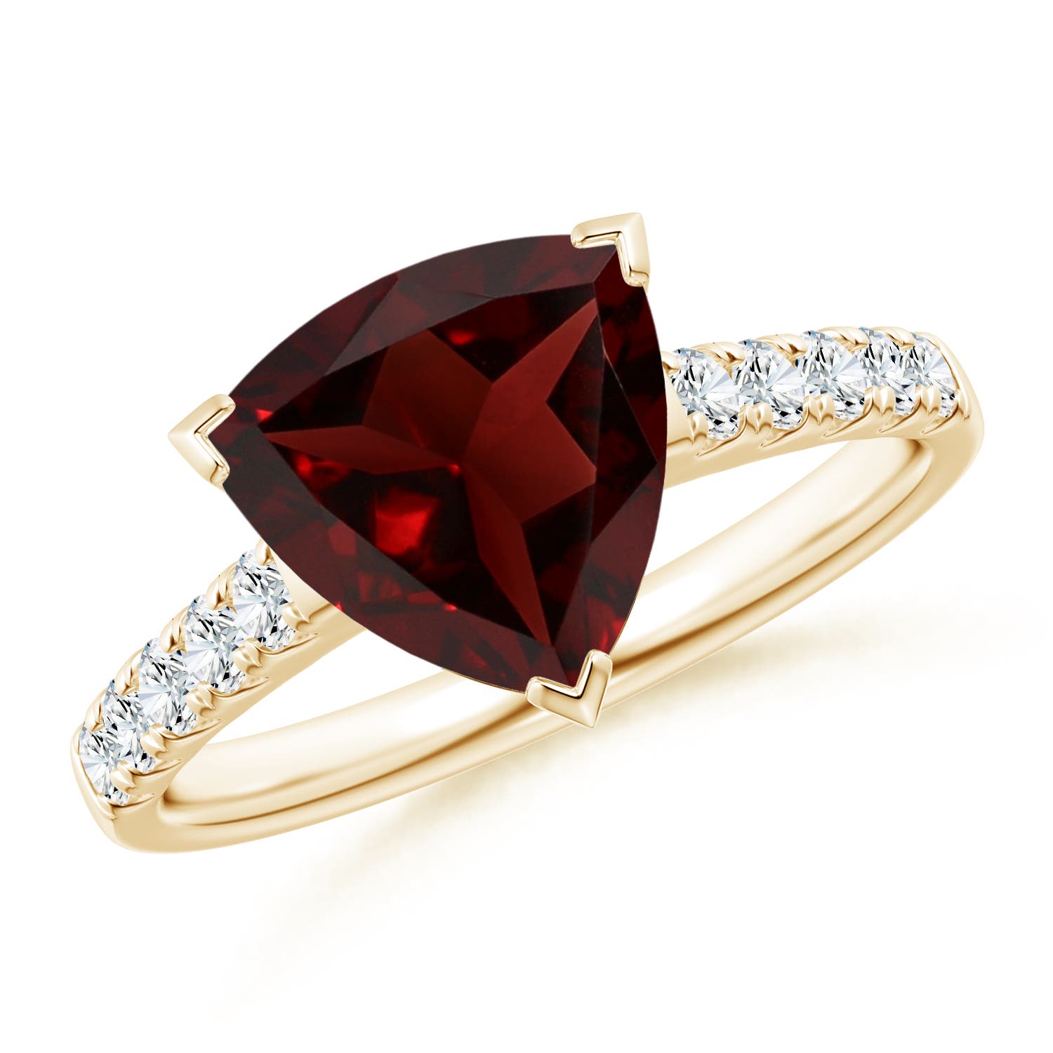 AA - Garnet / 3.05 CT / 14 KT Yellow Gold