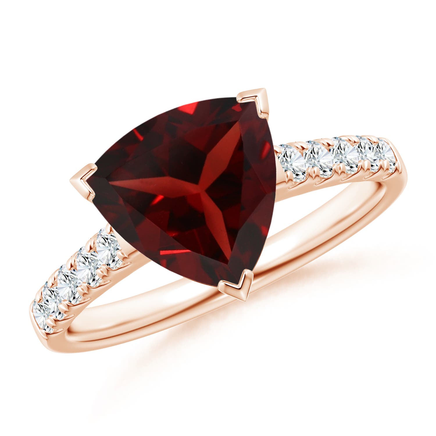 AAA - Garnet / 3.05 CT / 14 KT Rose Gold