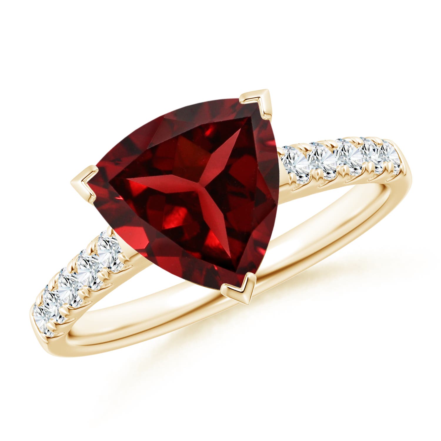 AAAA - Garnet / 3.05 CT / 14 KT Yellow Gold