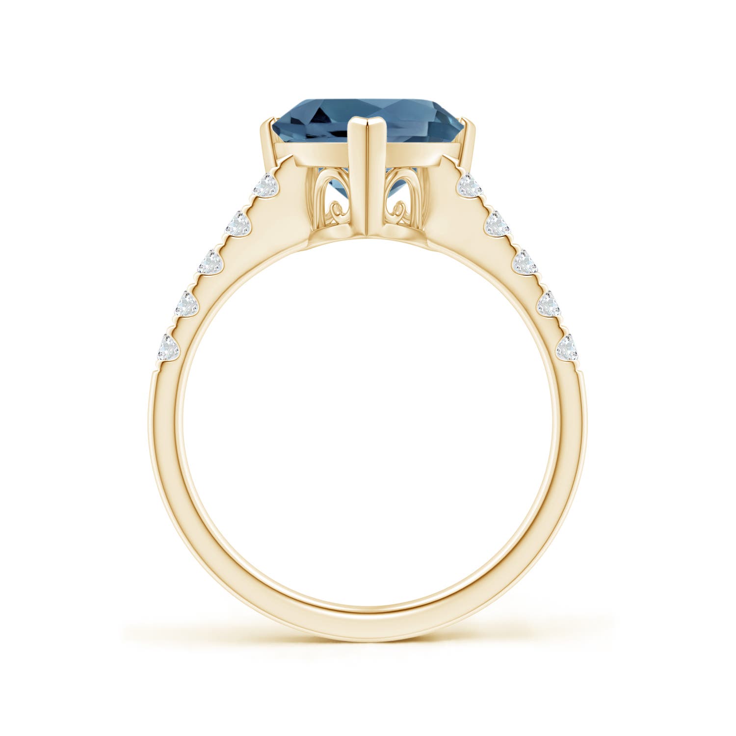 A - London Blue Topaz / 3.05 CT / 14 KT Yellow Gold