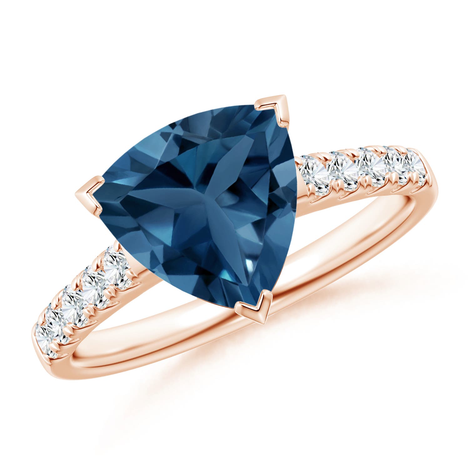 AA - London Blue Topaz / 3.05 CT / 14 KT Rose Gold