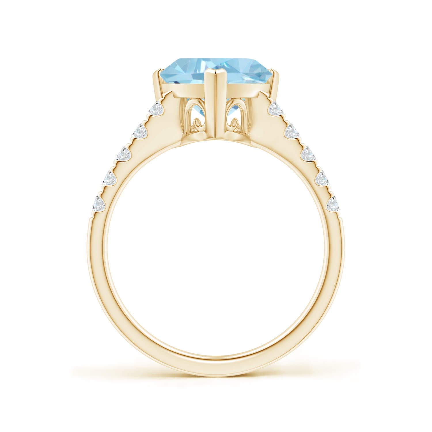 A - Swiss Blue Topaz / 3.05 CT / 14 KT Yellow Gold