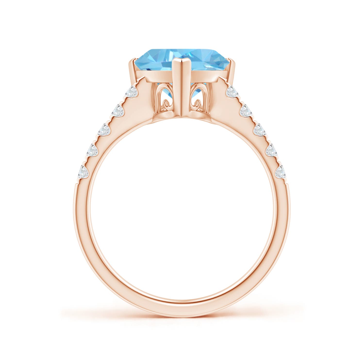 AA - Swiss Blue Topaz / 3.05 CT / 14 KT Rose Gold