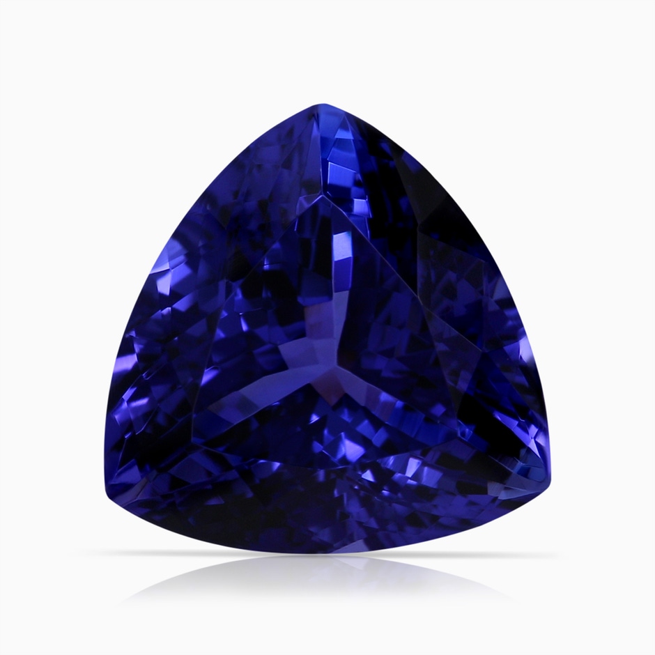 12.84x12.77x8.61mm AAAA GIA Certified Trillion Tanzanite Ring with Diamonds in White Gold Side 599