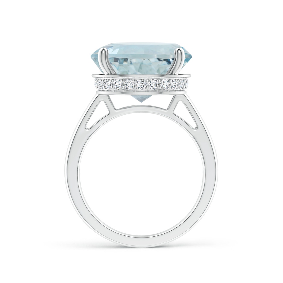 16.01x15.92x9.92mm AA GIA Certified Classic Round Aquamarine Solitaire Ring in White Gold side 199