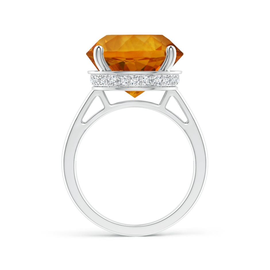 14.06x13.99x9.62mm AAAA Classic GIA Certified Round Citrine Solitaire Ring in White Gold Side 399