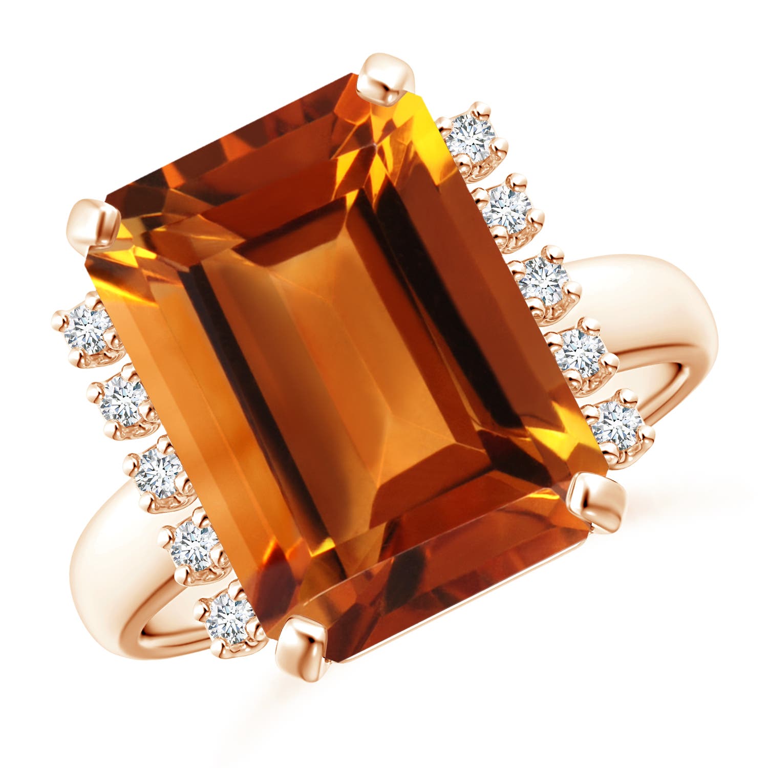 AAAA - Citrine / 6.9 CT / 14 KT Rose Gold