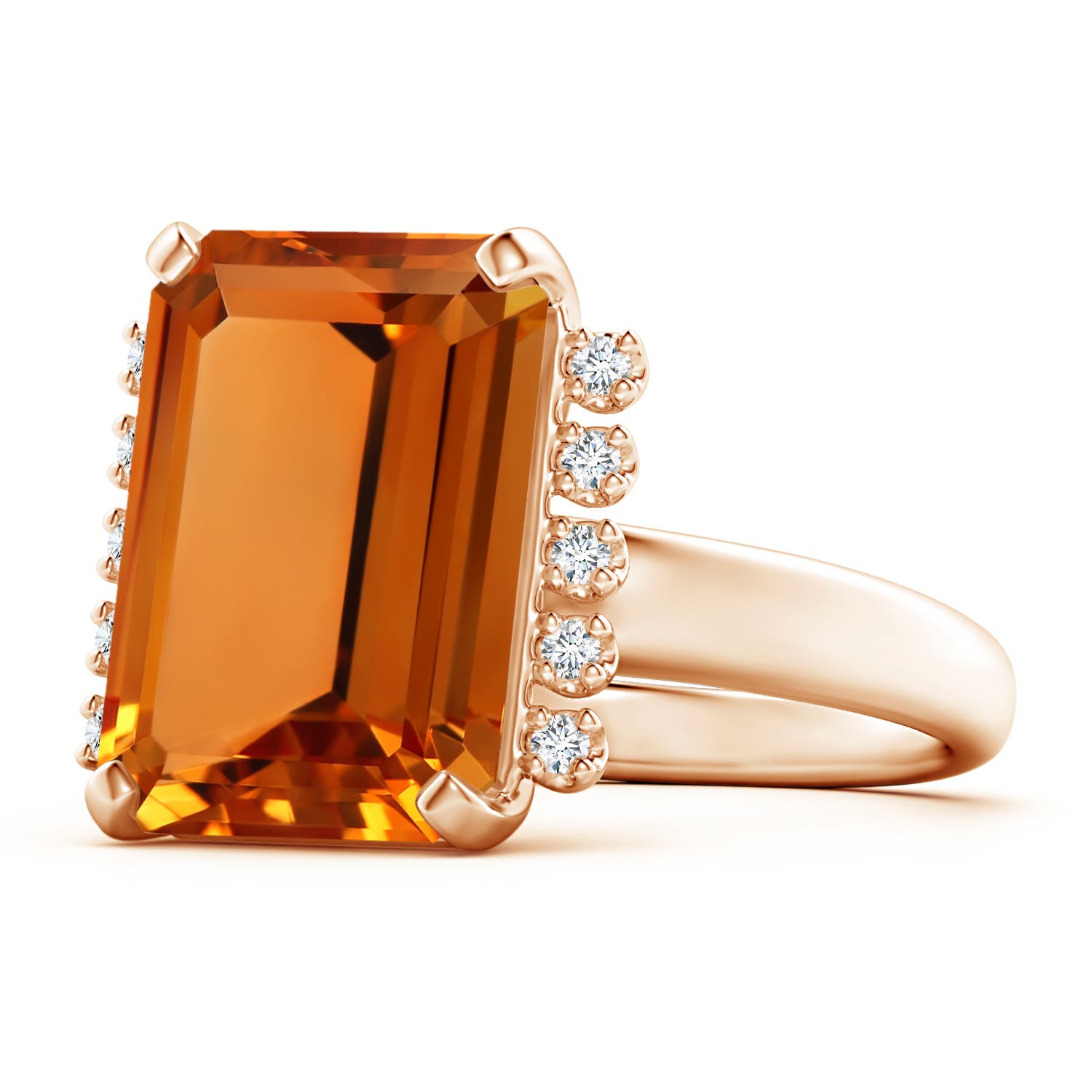 AAAA - Citrine / 6.9 CT / 14 KT Rose Gold