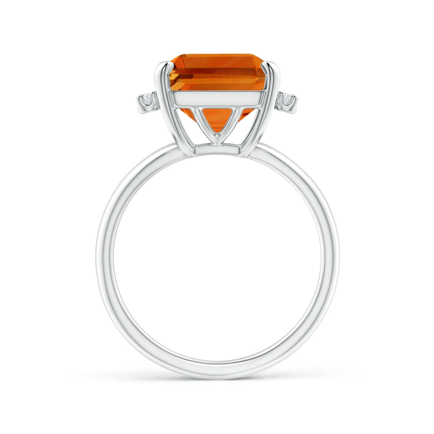 AAAA - Citrine / 6.9 CT / 14 KT White Gold