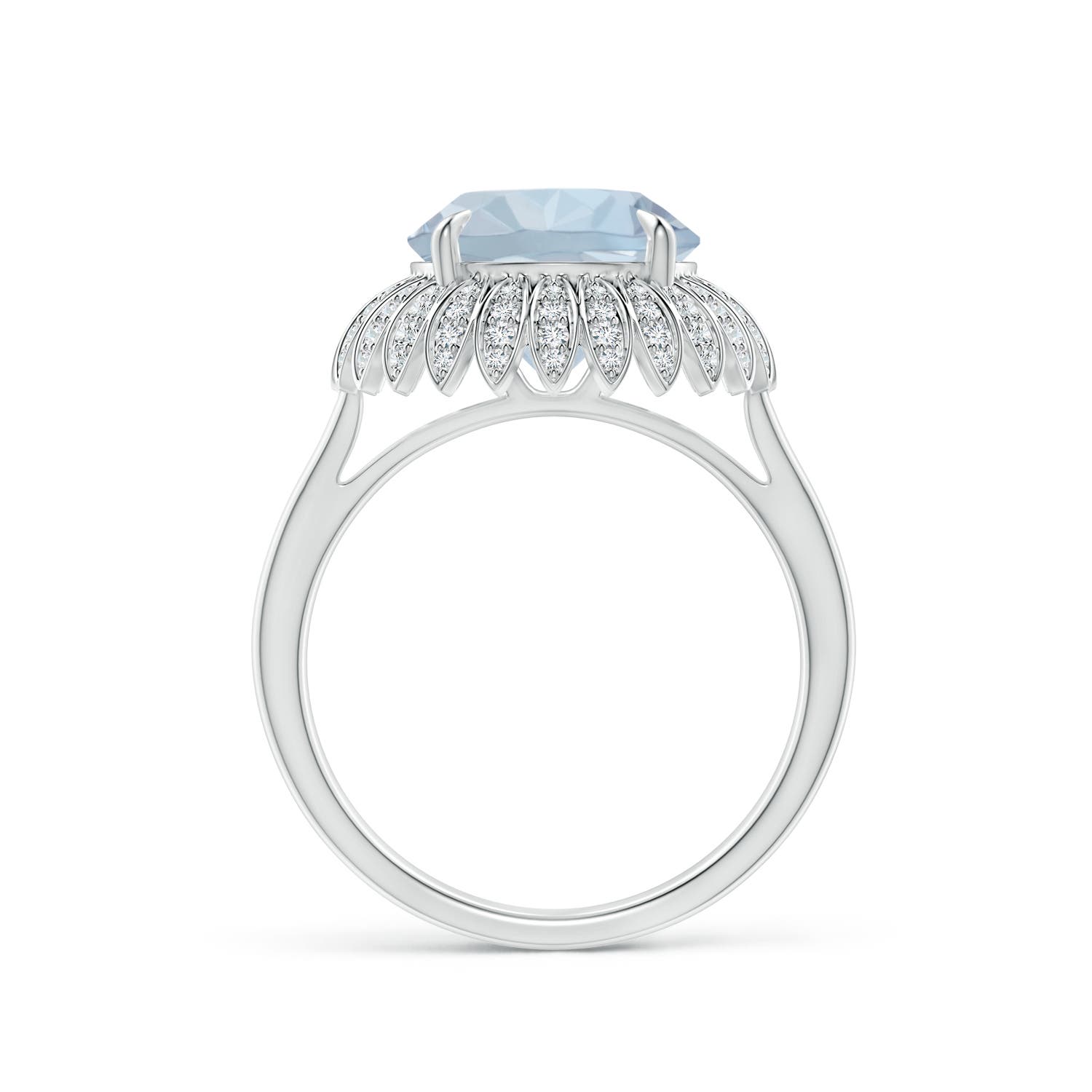 A - Aquamarine / 3.55 CT / 14 KT White Gold