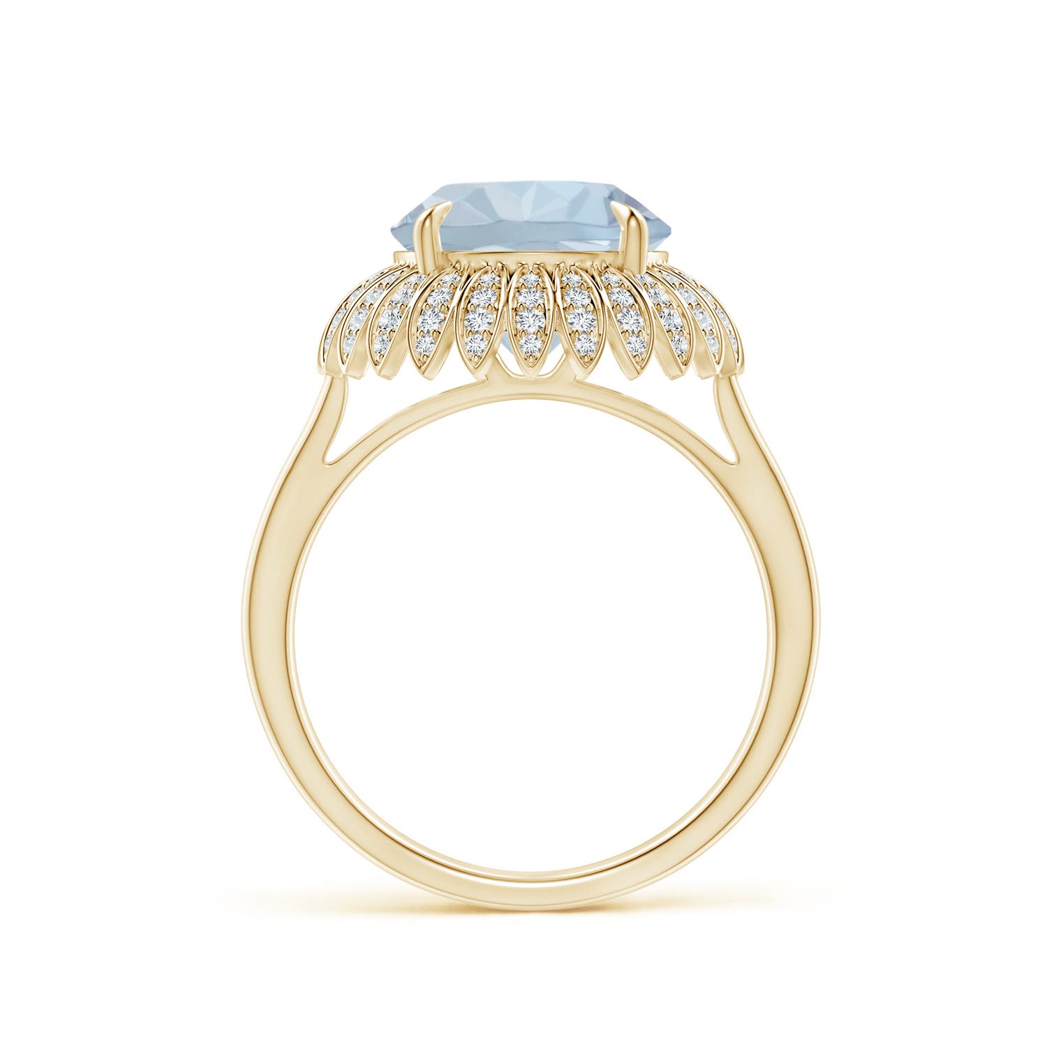 A - Aquamarine / 3.55 CT / 14 KT Yellow Gold