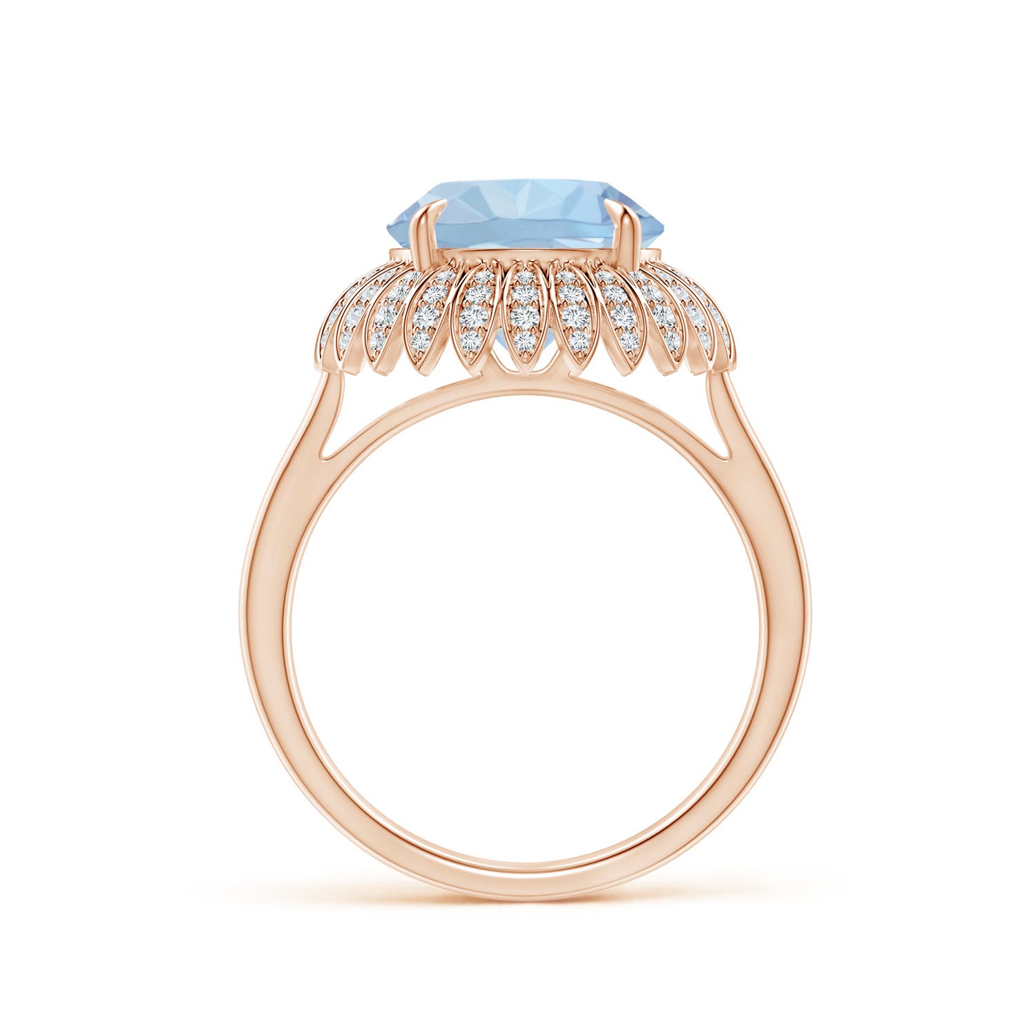 AA - Aquamarine / 3.55 CT / 14 KT Rose Gold