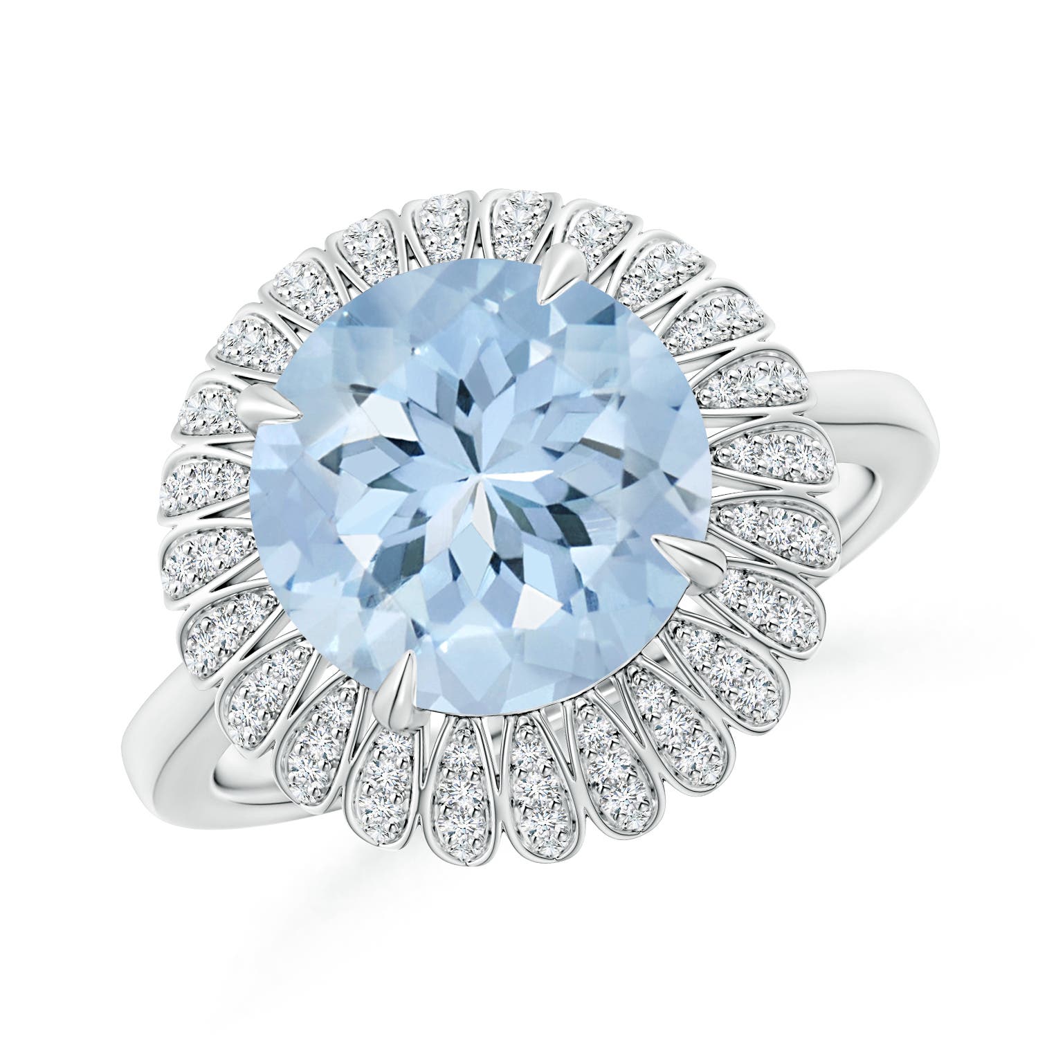 AA - Aquamarine / 3.55 CT / 14 KT White Gold