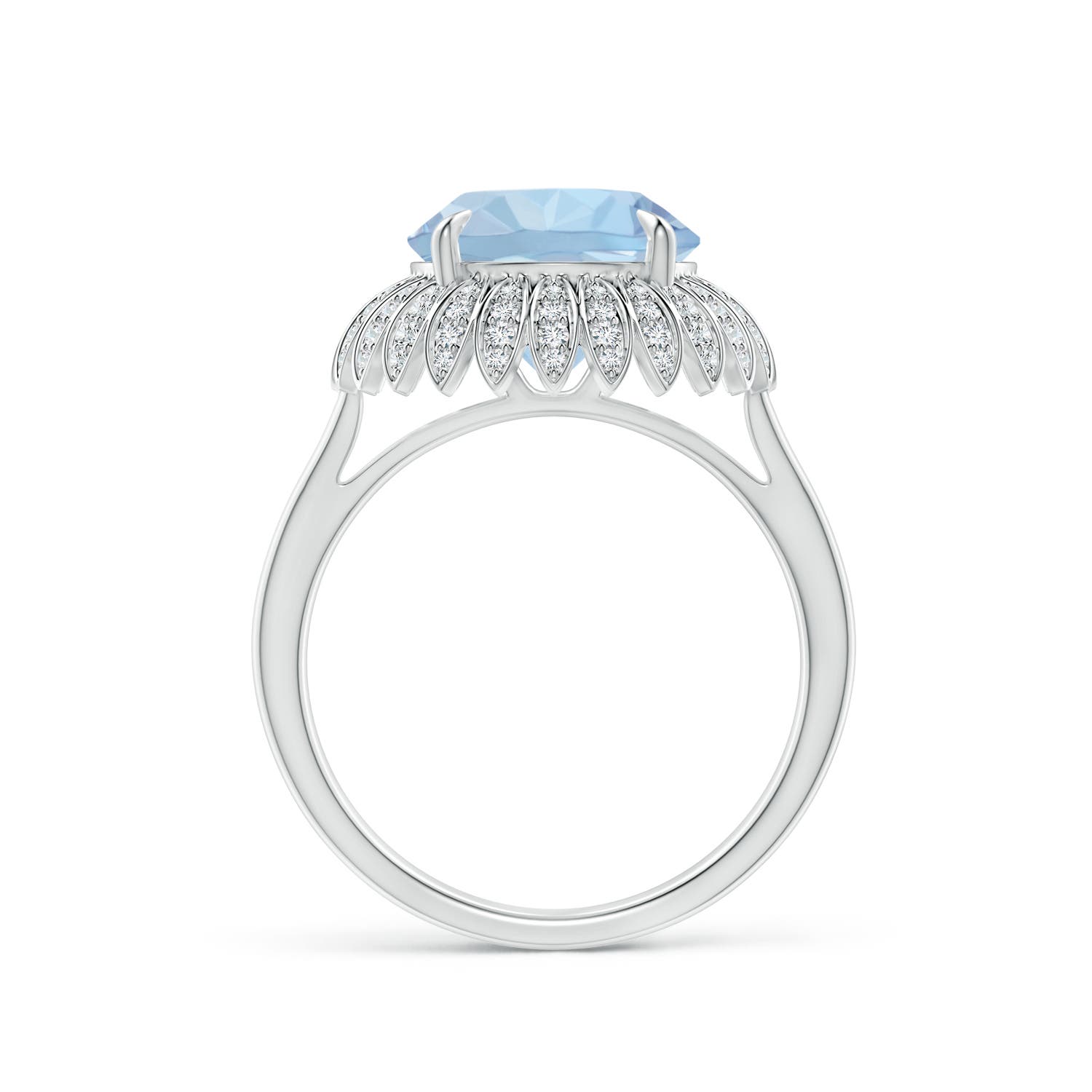 AA - Aquamarine / 3.55 CT / 14 KT White Gold