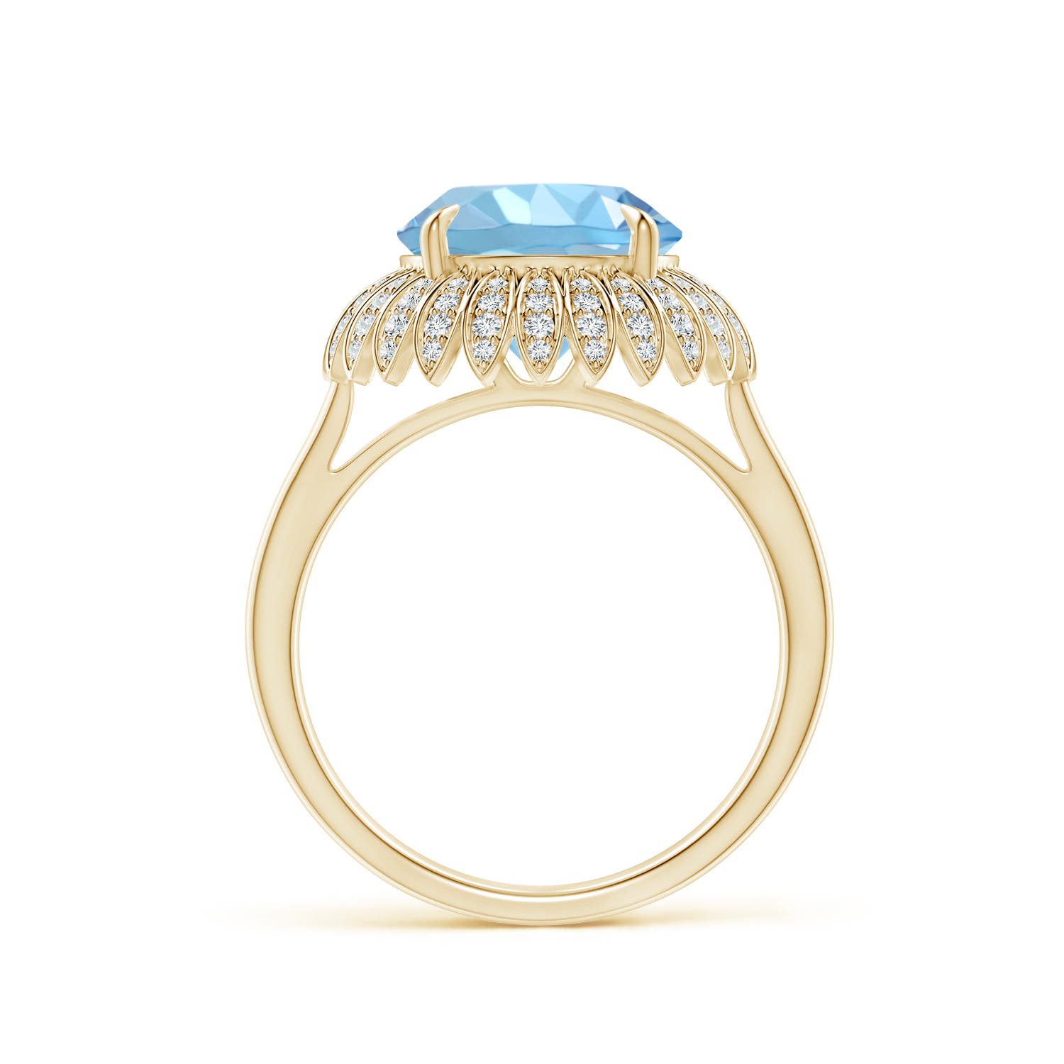 AAAA - Aquamarine / 3.55 CT / 14 KT Yellow Gold