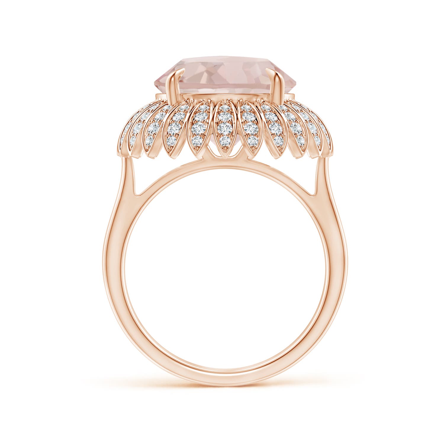 A - Morganite / 5.58 CT / 14 KT Rose Gold