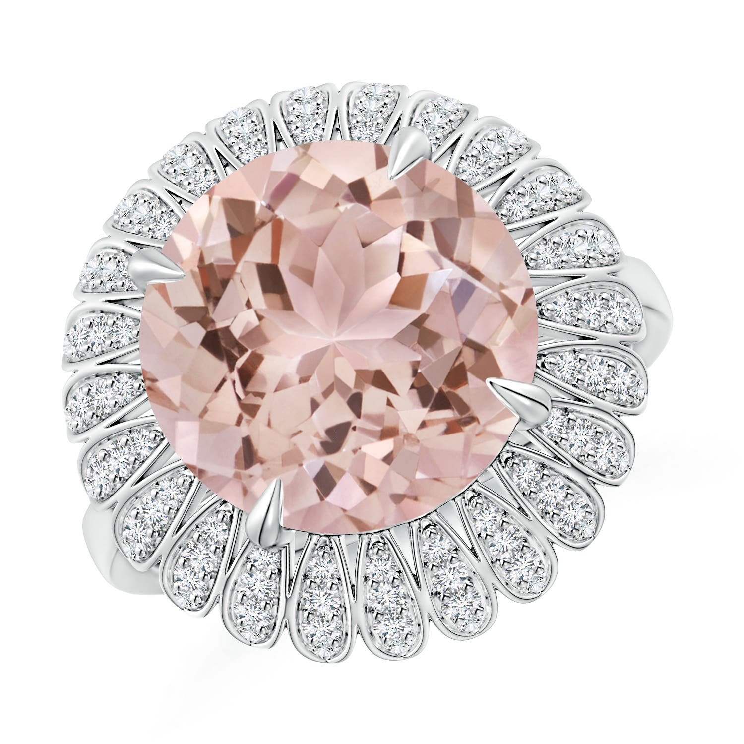 AAA - Morganite / 5.58 CT / 14 KT White Gold